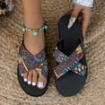 thumbnail image 5 of Xunlbb Summer Beach Sandals for Women Flat Slip-on Sandal Flower Slides Waterproof Shower Shoes Indoor Outdoor Womens Sandals Easy to Wear Summer Fashion Holiday Free Size, 5 of 8