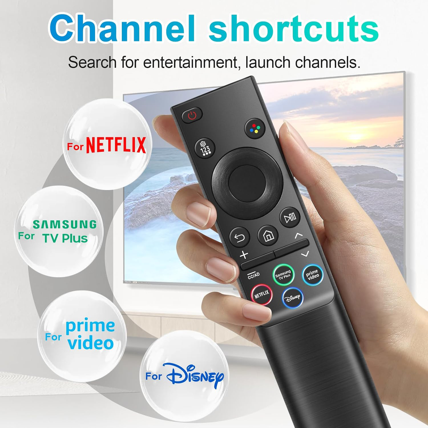 Samsung Crystal UHD Remote Control Replacement, BN59-01388A photo 8