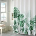 thumbnail image 4 of CSCHome Tropical Botanical Shower Curtain, Bathroom Accessories Decorative, Polyester Fabric Waterproof Shower Curtain 72X84inch, 4 of 8