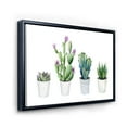 thumbnail image 3 of Designart 'Aloe Vera Cactus Succulent Home Plants In The Pots' Farmhouse Framed Canvas Wall Art Print, 3 of 5