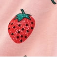 thumbnail image 3 of Tisuna Summer Tops For Girls Toddler Strawberry Print Short Sleeve Crew Neck Shirt Cute Soft Little Girls Pullover Outfits Pink Size 3-4 Years, 3 of 7