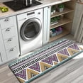 thumbnail image 3 of Colorful Geometric Triangle Diamond Pattern Kitchen Rug Mat,Kitchen Runner Rugs Non Skid Washable,Decorative Kitchen Floor Mats for Kitchen,Sink,Laundry,17"x47.2", 3 of 7