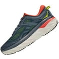 thumbnail image 4 of Hoka One 1110518-WWH: Men's Bondi 7 White/White Running Shoes (8.5 D(M) US Men, Turbulence/Chili), 4 of 6