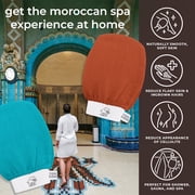 Exfoliating Hammam Glove - Face and Body Exfoliator Mitt Pure Black by Natural Elephant