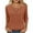Orange, variant on qucoqpe Womens 3/4 Sleeve Sweater Tops Fall Winter Fashion Hollow Out Crew Neck Pullover Blouse
