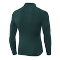 thumbnail image 7 of Fesfesfes Long Sleeve Shirt Men Plus Velvet Fitness Clothing High Elastic Warmth Stand-up Collar Sweater Sports Long Sleeves Blouse, 7 of 7