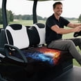 thumbnail image 4 of Bulopur American Flag Golf Cart Seat Covers for 2-Person Seats Breathable Golf Cart Towel Seat Covers with 4 Front Pockets& Nonskid Bottom for EZGO Yamaha, 4 of 8