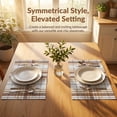 thumbnail image 2 of Unique Bargains Placemats Set of 6 Placemats for Kitchen Dining Table Washable Orange, 2 of 7