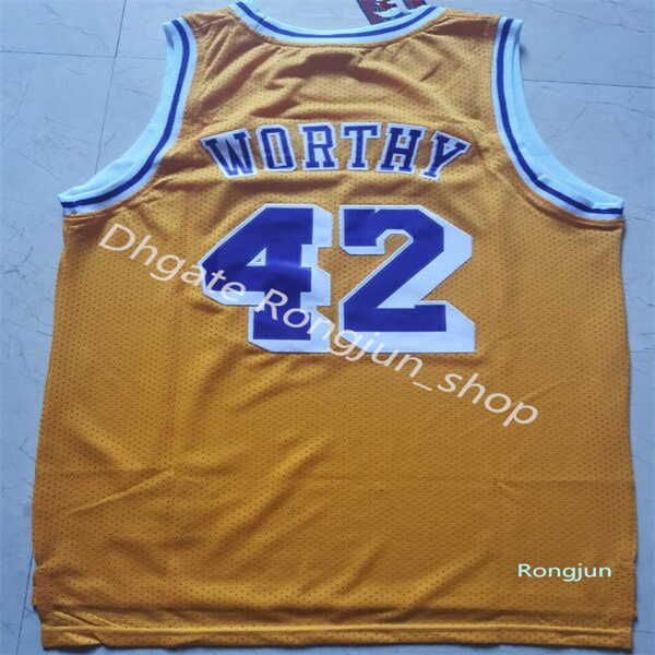 NBA_ Men Vintage Basketball Wilt Chamberlain Jersey 13 Dennis Rodman 73  Jerry West 44 Artest Worthy Johnson 32 Stitched Yellow Purple''nba''jersey  