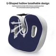 thumbnail image 2 of Ergonomic Cushion Hemorrhoid Seat Pad Tailbone Pressure Relief Memory Foam Support Soft Fleece, 2 of 5