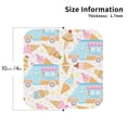 thumbnail image 3 of Disketp Icecream Truck Funny Coasters,6 Pcs Leather Coasters With Holder, Perfect Housewarming Hostess Gifts,Protect Furniture From Water Marks Scratch And Damage, 3 of 9