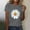 Gray, variant on Munlar Tops for Women Spring Red Trendy 2025 Short Sleeve Crew Neck Daisy Flower Graphic T Shirts S