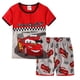 thumbnail image 1 of Conjunto de pijamas Mcqueen de algodón para niños y niñas, ropa de dormir con dibujos animados de 95 coches, para el hogar, de 2 a 7 años, novedad, 1 of 4