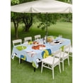 thumbnail image 3 of Outdoor Tablecloth with Umbrella Hole and Zipper, Blue Balls Rectangle Table Cloth 60x120 Inch Waterproof Tablecloth, Baseball Tennis Basketball Football Picnic Table Cover for Patio Camping, 3 of 7