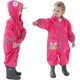 thumbnail image 1 of Chubasqueros con capucha para niños (S) Traje de lluvia Chaqueta poncho Transpirable Manga larga Ropa para niños ligera y transpirable Unisex Niñas Niños 1 2 3 4 5 6 7 8 años, 1 of 5