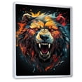 thumbnail image 2 of Designart "Expressionist Grizzly Bear Representation II" Animals Bear Floater Framed Wall Decor, 2 of 5