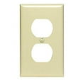 thumbnail image 2 of 1 pc Leviton Ivory 1 gang Nylon Duplex Outlet Wall Plate 1 pk (Pack of 20), 2 of 2