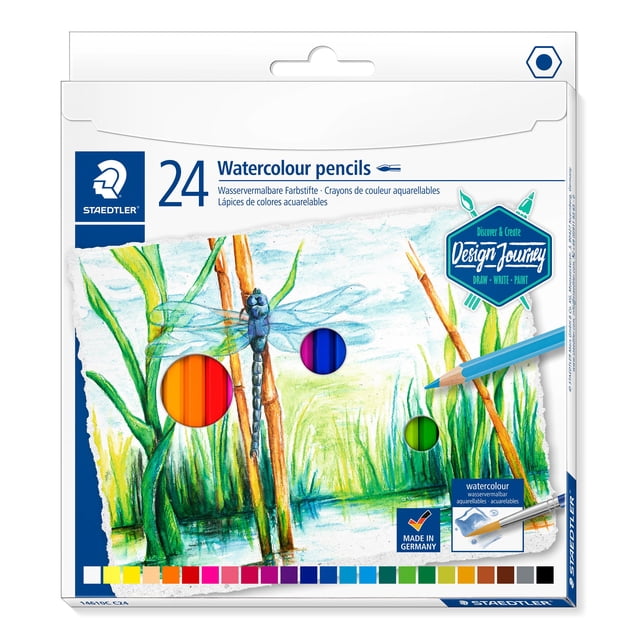 Lápices Acuarelables STAEDTLER Design Journey 14610C, 24 Colores