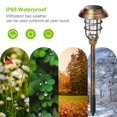 thumbnail image 3 of Luces solares para senderos exteriores LETMY, paquete de 8, impermeables, 12 h, 3 of 7