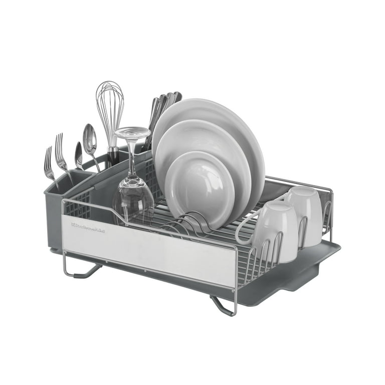 DISH// 専用 KitchenAid Large Stainless Steel Dish Rack with Drain Drying