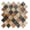 Prism, variant on Grandio Baylee Blue 2-in. Arabesque Polished Glass Mosaic Wall Tile