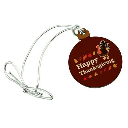 Meme Christmas Tree Before Thanksgiving Happy Thanksgiving Turkey Mini Small Tiny Wood Christmas Tree Holiday Ornament ()