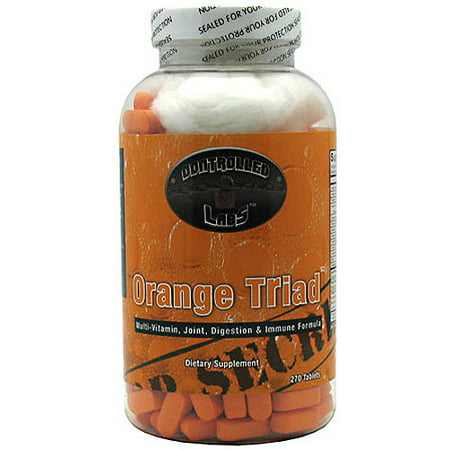 Controlled Labs - Orange Triad multivitamines, conjointe, Digestion et formule immunitaire - 270 comprimés