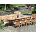 thumbnail image 2 of Qty 4 - Arbor Stacking Arm / Captain Dining Chair Outdoor Patio Grade-A Teak Wood WholesaleTeak #WMDCARAB4, 2 of 3