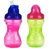 Nuby No-Spill Flip-It Cup 10-Ounce - Pink/Green