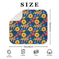 thumbnail image 4 of Pioneer Flower Floral Print Pattern Kitchen Dish Drying Mat 1 Pack, Ultra Absorbent Microfiber Drainer Mat, 16"x18", 4 of 6