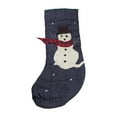 thumbnail image 6 of Renovator's Supply Snowman Christmas Stocking Blue Cotton 20", 6 of 7