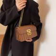 thumbnail image 4 of Bolso de hombro Mujer Bandolera acolchada de piel sintética con correa de cadena ( ) Café, 4 of 9