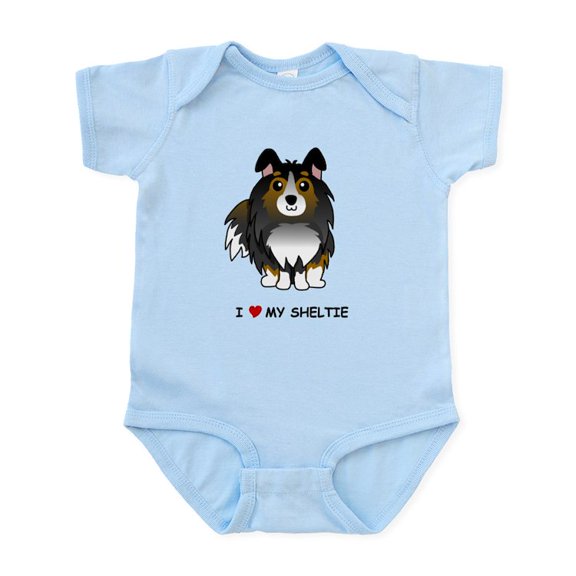 CafePress - Tri Color Sheltie Infant Bodysuit - Baby Light Bodysuit, Size Newborn - 24 Months