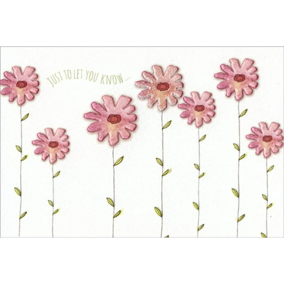Pictura Pink Daisy Patch Valerie Valerie Thinking of You Card