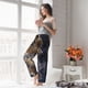 thumbnail image 5 of Balery Watercolor Snake Skin Pantalones de pijama para mujer, pijamas ultraligeros, pantalones de estar por casa-3X-Large, 5 of 6