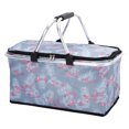 thumbnail image 1 of Cesta de picnic aislada, plegable, portátil, multifuncional, para acampar, con doble cremallera, para hacer picnics y hacer senderismo, 1 of 5