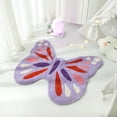 thumbnail image 3 of Mainstays 30" x 24" Butterfly Shaped Rug For Adults, Multi-Color, 3 of 7