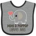 thumbnail image 3 of Inktastic Mimi and PopPop Love Me Boys or Girls Baby Bib, 3 of 4