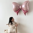 thumbnail image 3 of Globos de aluminio con lazo azul y rosa de gran tamaño para fiesta de cumpleaños, decoración para niño y niña, Globos inflados con letras Siamesas, suministros de bautismo para Baby Shower, 3 of 4