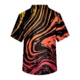 thumbnail image 3 of Men's Short Sleeve V Neck Print Chest Pocket Carer Top 5XL, 3 of 3