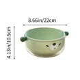 thumbnail image 3 of STPToys Clearance 2 in 1 Kitchen Colander Set with Bowl Strainer,8.6 inch Plastic Fruits and Vegetable Washing Basket Double Layered Drain Basin Cleaning Mixing Basket - Green, 3 of 7
