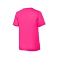 thumbnail image 4 of Sport Tek Boy's PosiCharge Competitor Cotton Touch Tee, Neon Pink, X-Small, 4 of 4