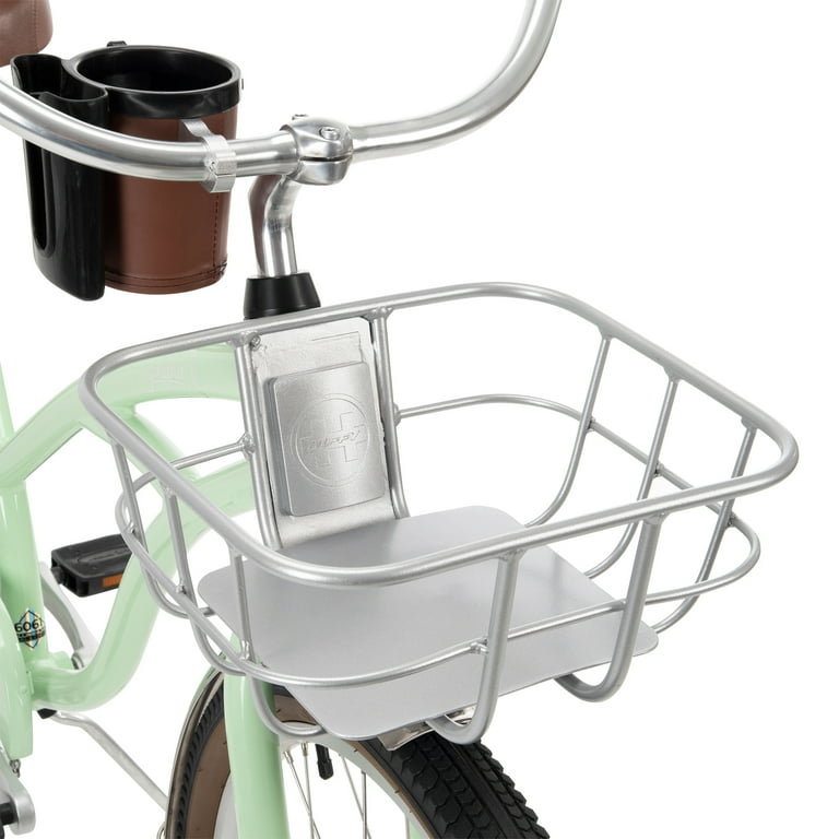Womens bike with basket and cup holder deals