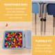 thumbnail image 4 of Mesa sensorial Back2School Express doble con tapas azul marino, 4 of 9