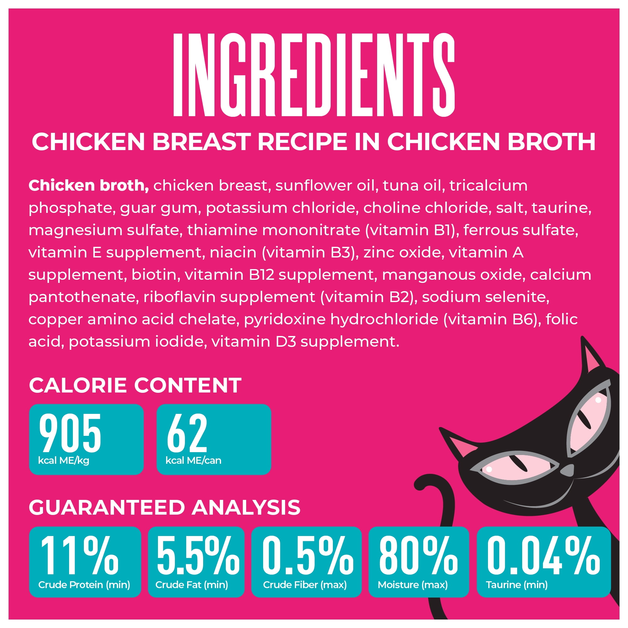 Tiki Cat Born Carnivore Wet Cat Food, Chicken Breast Recipe in Broth, 2.4 oz. Can