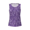 thumbnail image 5 of Goofa Lavender Flowers Printed Womens Workout Tops for Women Sleeveless Yoga Shirts Athletic Running Tank Tops Sleeveless Gym Clothes Workout Apparel-XX-Large, 5 of 9