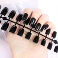thumbnail image 1 of Oefntac Fake Nails Long Nails Fake Nail Patch Rectangular Color Nail Art 24PC, 1 of 1