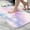 White-626, variant on Ultra Soft Absorbent Bath Mat 20x31.5 Inch Fluid Smoke Aurora Art Style, Dreamy Cloud Print