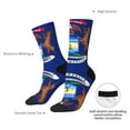 thumbnail image 6 of Women'S Novelty Funny Crew Socks Men'S Michigan Flag Design Socks, 6 of 7