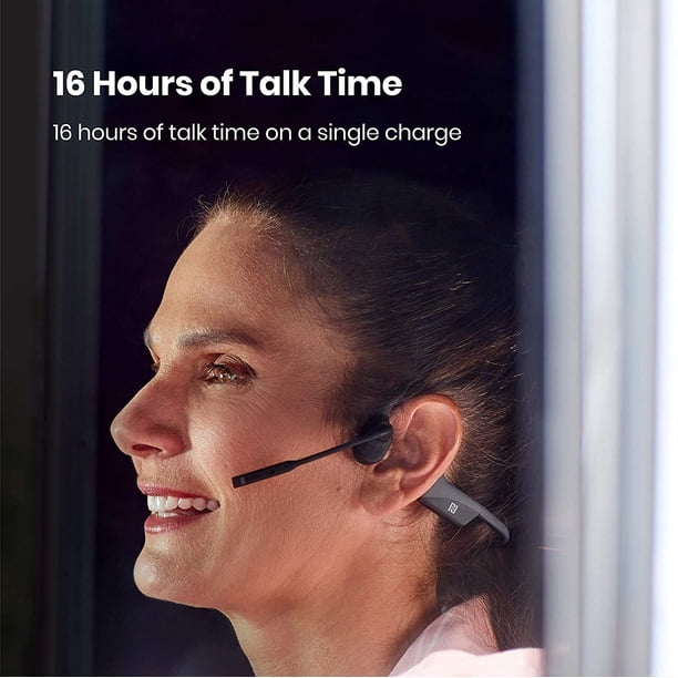 AfterShokz OpenComm Wireless Bone Conduction Headset with Mic for